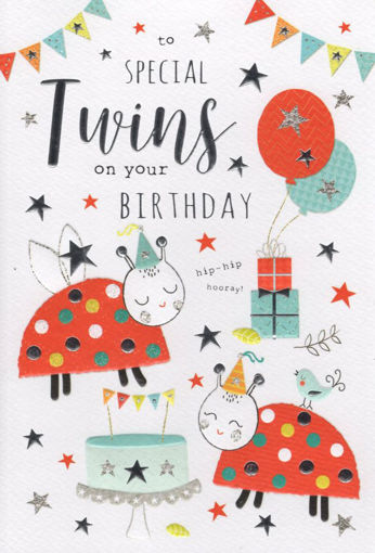 Picture of TO SPECIAL TWIN ON YOUR BIRTHDAY CARD